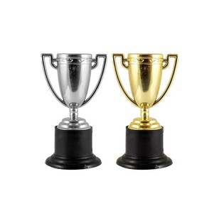 Trophée de Vainqueur – 10 cm Mix Or & Argent (12 pces)