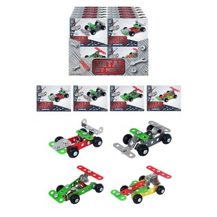 CONSTRUIS TA VOITURE DE COURSE EN MÉTAL – PRÉSENTOIR (24 pcs)