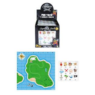 CARTE AU TRÉSOR DE PIRATE + AUTOCOLLANTS (240 pcs)