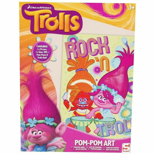 TROLLS CR&Eacute;EZ VOTRE PROPRE &OElig;UVRE EN POMPONS (48 pcs.)