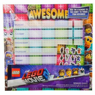 TABLEAU DE R&Eacute;COMPENSE LEGO AVEC AUTOCOLLANTS LEGO (24 pcs.)