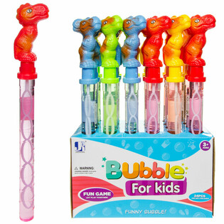 Grand Sabre à Bulles Dinosaure 38 cm en Présentoir (24 pcs)