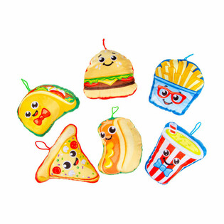 Peluche Mix Fast-Food Snacks - 14 cm (24 pièces)