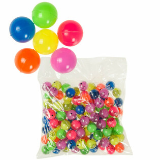 MIX BALLES REBONDISSANTES COULEURS NÉON Ø 2,7 Cm. ( 100 pcs)