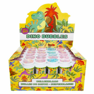 Bulles de Savon Dinosaure 50ml en Présentoir (36 pcs)