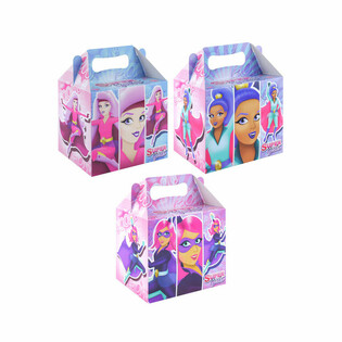 BOÎTE MENU – SUPER GIRLS – 14 x 9,5 x 18 cm (24 pcs)