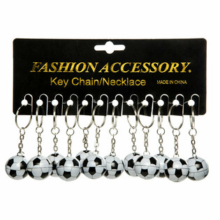 PORTE-CLÉS FOOTBALL EN MÉTAL (48 pcs)