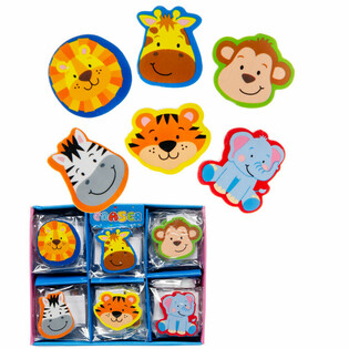 Mix de Gommes Animaux Sauvages en Présentoir (36 pcs)