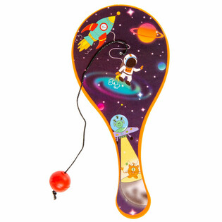 JEU DE RAQUETTE - PALETTE AVEC BALLE - MODÈLE ESPACE (48 pcs)