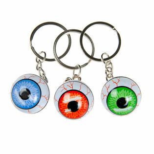 Porte-clés Globe Oculaire en Métal (48 pcs)