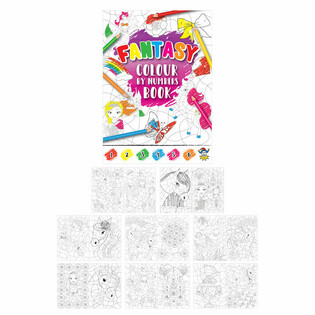 Carnet de Coloriage par Numéros pour Filles (48 pcs)