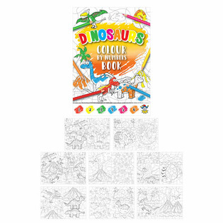 Cahier de Coloriage par Numéros - Dinosaures (48 pièces)