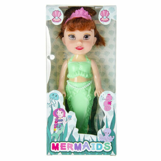 Poupée Sirène Adorable en Boîte-Vitrine, 18 cm (Lot de 12)