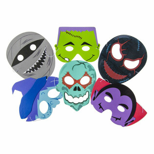Mix de Masques Effrayants en Mousse (60 pièces)
