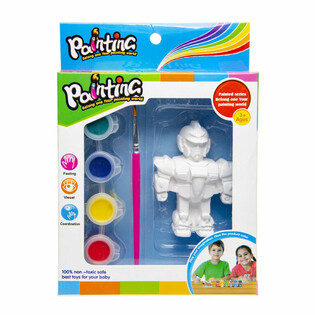 Figurine 3D à Peindre - Lion / Robot / Papillon (6 pcs)