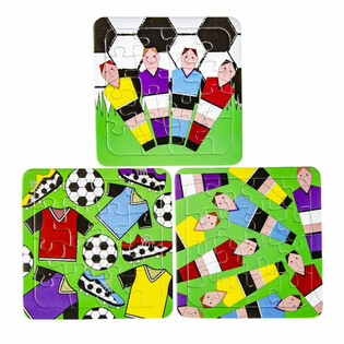 MIX PUZZLES DE FOOTBALL - 14 x 14 cm (50 pièces)