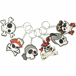 MIX DE PORTE-CLÉS PIRATES (48 pcs)