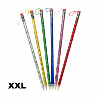 Crayon JUMBO Pailleté Méga Géant (12 pcs)