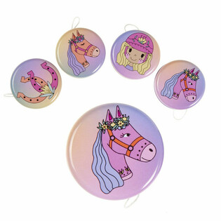 Yoyos en Métal Motif Cheval (24 Pièces)