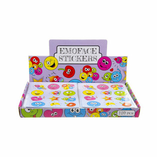 AUTOCOLLANTS RIGOLOS – MODÈLE : SMILEY (120 pcs)