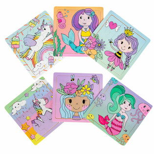 Présentoir de Puzzles en Bois pour Filles (24 pièces)