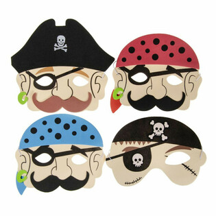 MASQUES DE PIRATE EN MOUSSE - GARÇONS (60 pièces)