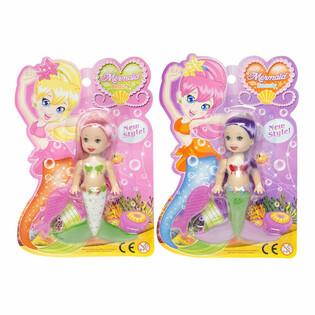 Poupée Sirène sur Carte (12 pcs)