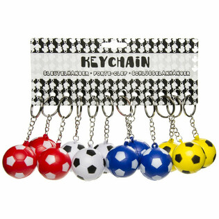 Porte-clés de football en mousse - Couleurs assorties (48 pcs)
