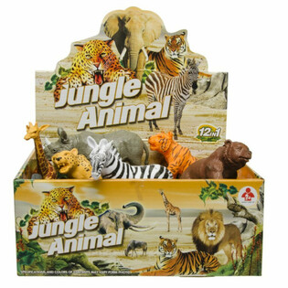 GRANDS ANIMAUX SAUVAGES - FIGURINES DE JEU EN PR&Eacute;SENTOIR (12 pcs)