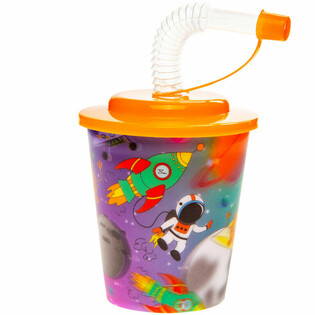 GOBELET / COUPE &Agrave; GLACE AVEC PAILLE - SPACE (12 pcs)