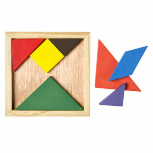 Set de Puzzles Tangram en Bois (12 pièces)