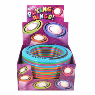 Disque Volant / Frisbee Flying Ring Ø 25 cm - Présentoir de 24 pcs
