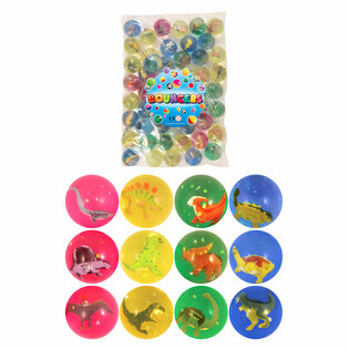 BALLES REBONDISSANTES 3D DINOSAURE Ø4,3CM (50 pcs)