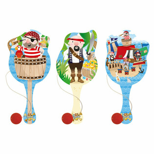 Jeu de Balle à Palette Pirate (12 Pièces)