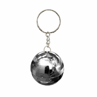 Porte-clés Boule à Facettes Argentés (Lot de 12)