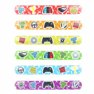 Bracelets Slap Gamer - Mix (120 pièces)