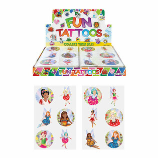 Tatouages Éphémères - Présentoir Fées (96 pièces)