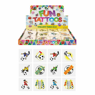 FUN TATTOO'S - Présentoir Football (48 Paquets de 12)