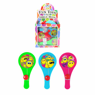 Jeu de Paddle Bat Smiley - Présentoir (96 pcs)