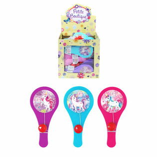 Jeu de Raquette Licorne avec Balle - Présentoir (96 pcs)