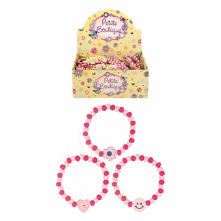 Présentoir Bracelets Smiley en Bois pour Filles (120 pcs)