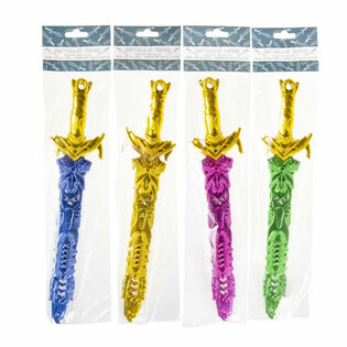 ÉPÉE EN PLASTIQUE MÉTALLISÉ, 33 CM (36 pièces)