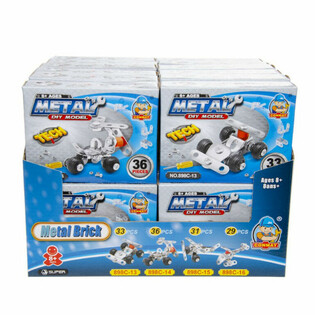 Présentoir Construis ton Propre Véhicule en Métal (24 pcs)