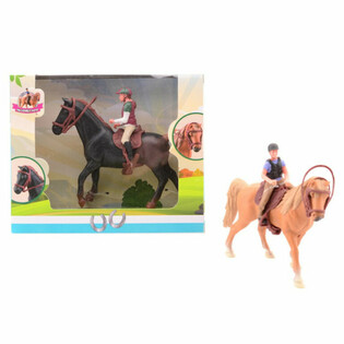 MY LOVELY HORSE - Jouet Cheval avec Cavalier - Boîte Cadeau (1 pc.)