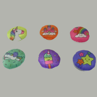 PELUCHE - LICORNE - DIAMÈTRE : 10 CM (pack de 48)