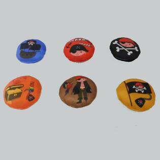 PELUCHE - PIRATE - DIAMÈTRE : 10 CM (48 pcs)