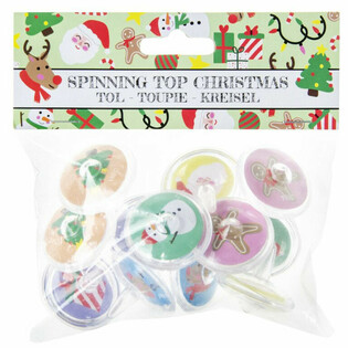 Toupies de Noël (12 pièces)