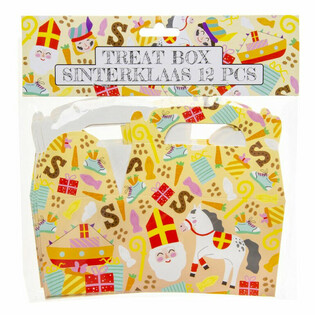 Boîtes à friandises Saint-Nicolas 12x12.5x6 cm (12 pcs)