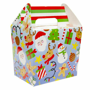 Boîtes Menu et Friandises de Noël (12 pièces)