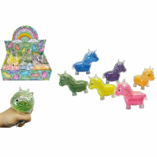 Présentoir Licorne Squeeze à Paillettes (12 pièces)
